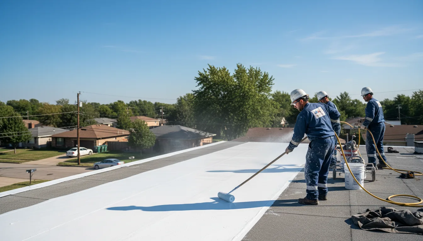 Commercial roof coating in Cement City, MI near me